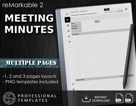 remarkable 2 templates pdf
